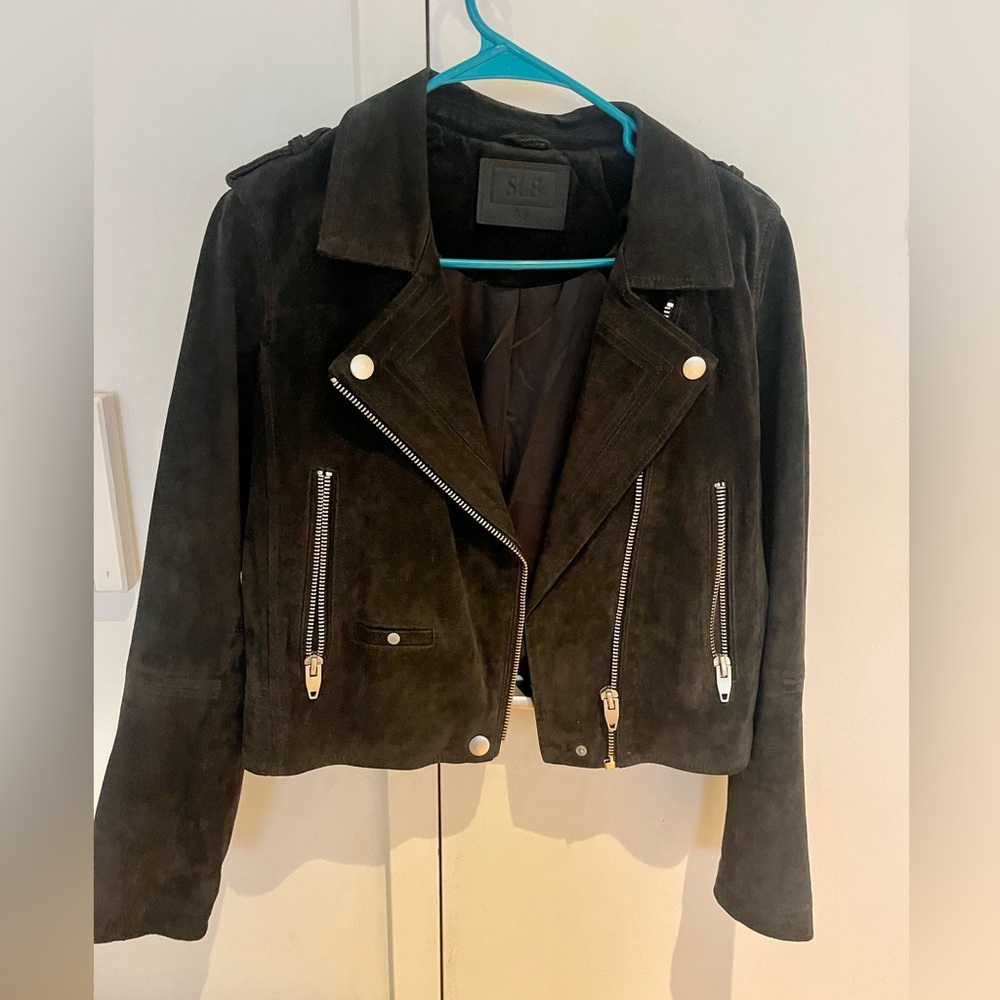 SL8 Suede Moto Jacket